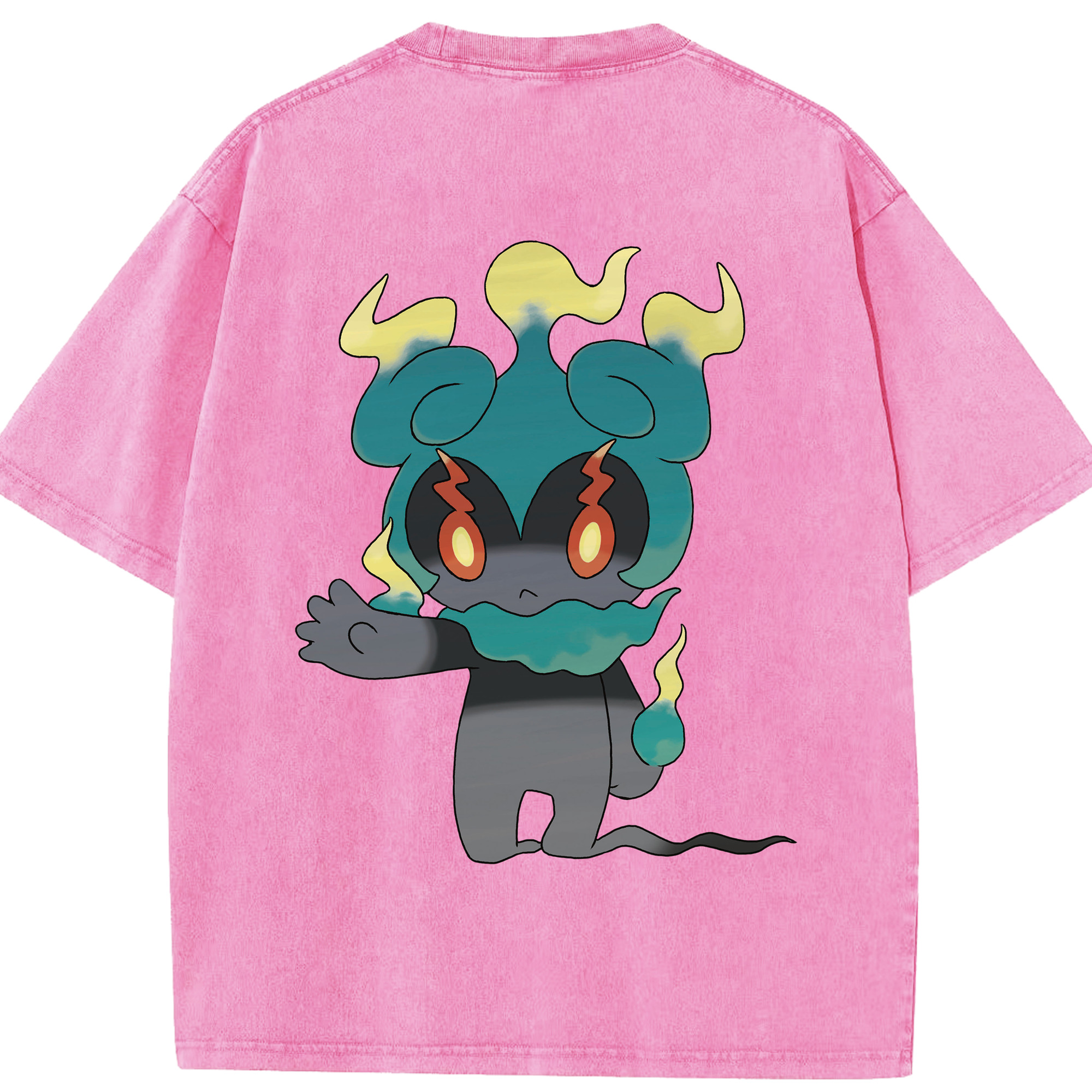 （画像用） ポケットモンスター Pokémon 綿100% ヴィンテージ風 半袖Tシャツ（背面プリント）